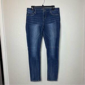 Maurices Dark Blue Skinny Jeans Size L